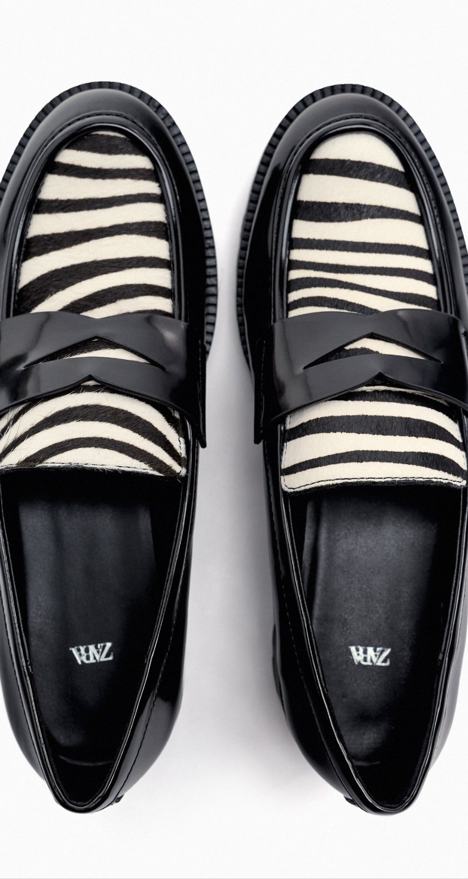 Animal print loafers