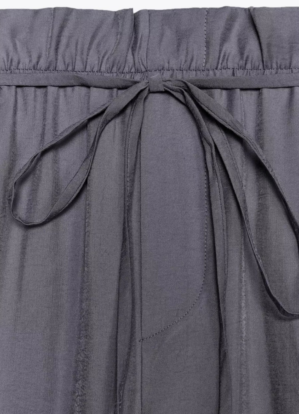 FLOWING PAPERBAG TROUSERS WITH BELT
