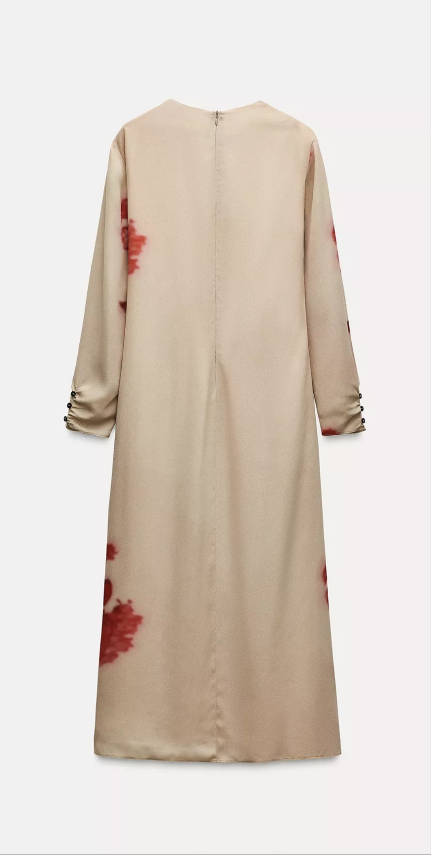 Asymmetric dress with gathering