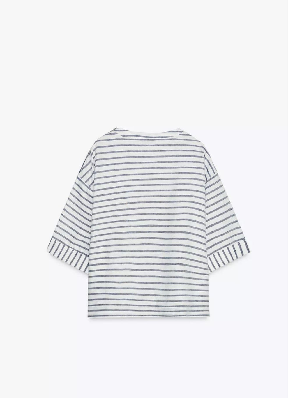 STRIPED LINEN BLEND SHIRT