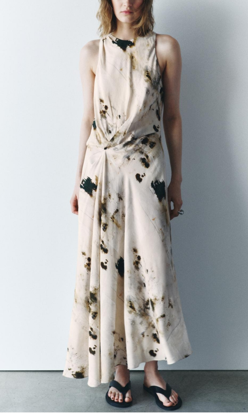 Asymmetric long dress