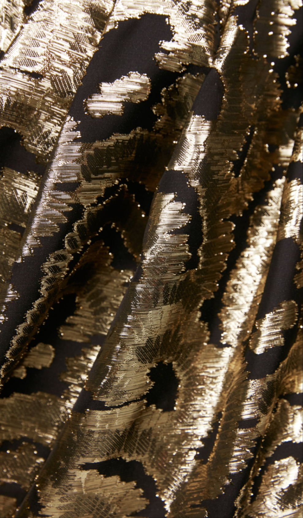 Metallic gold mini skirt