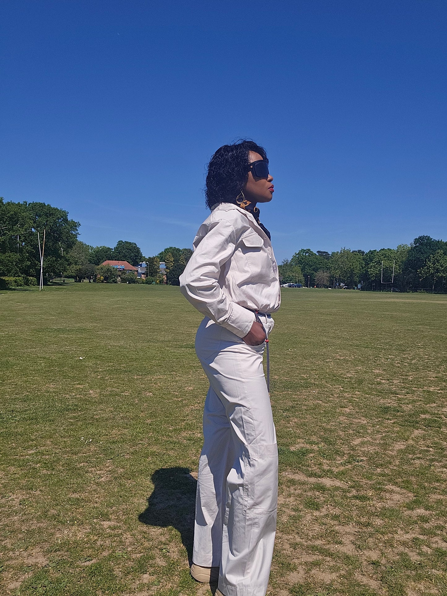 Long Utility jumpsuit