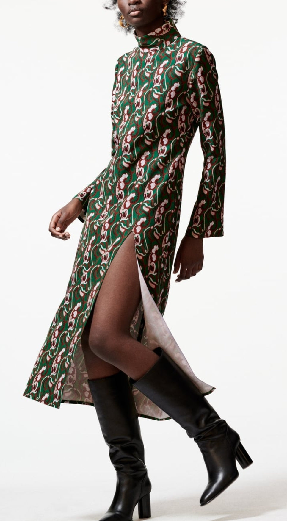 Printed Midi dress