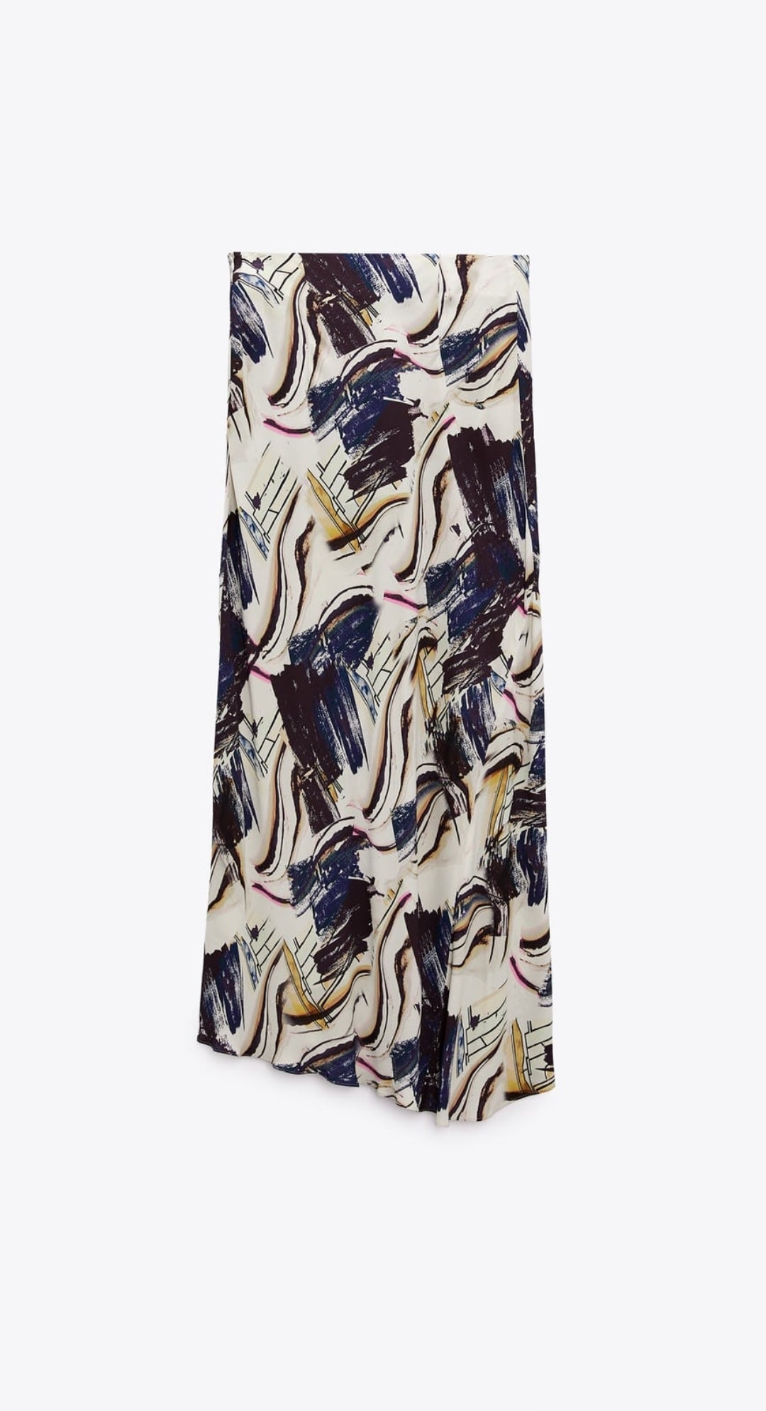 Long printed skirt