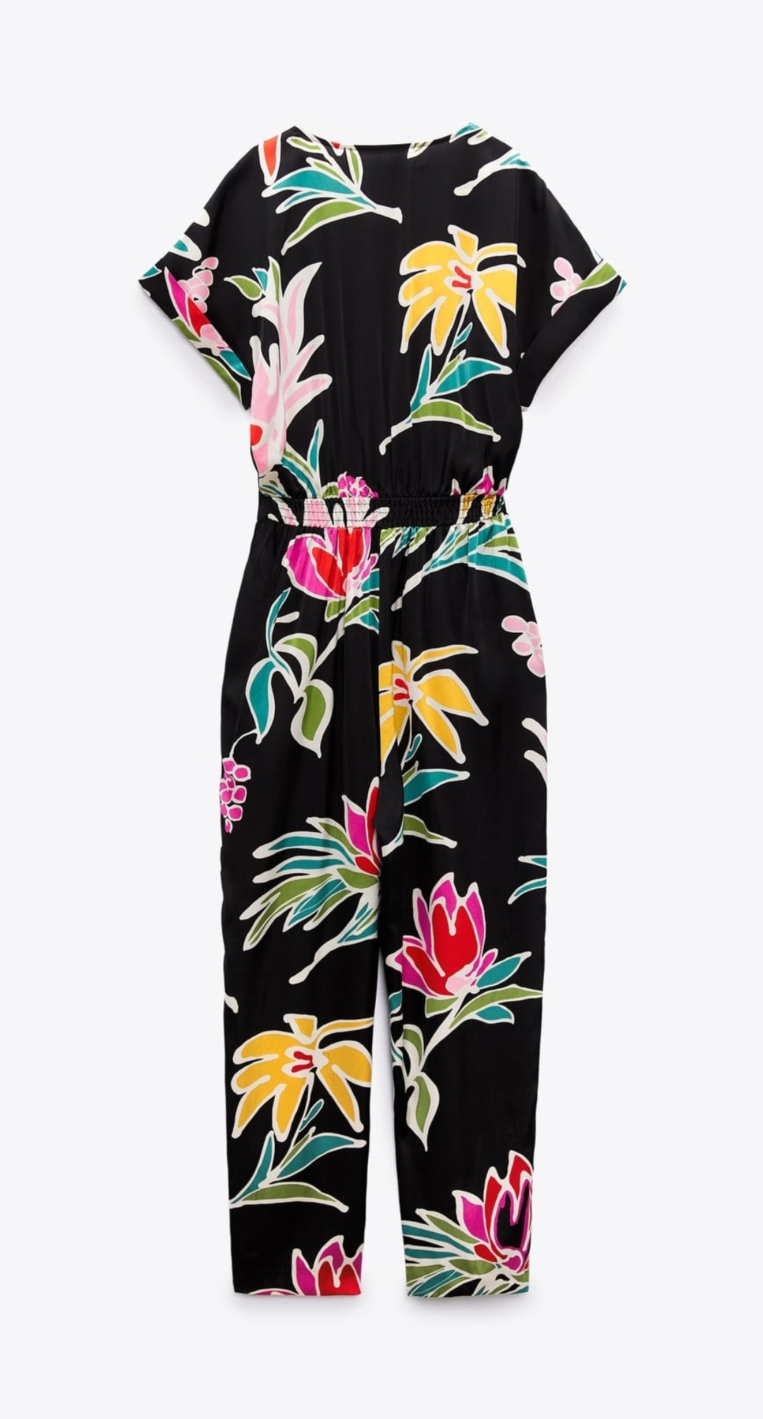 Satin Jumpsuit with zip closure