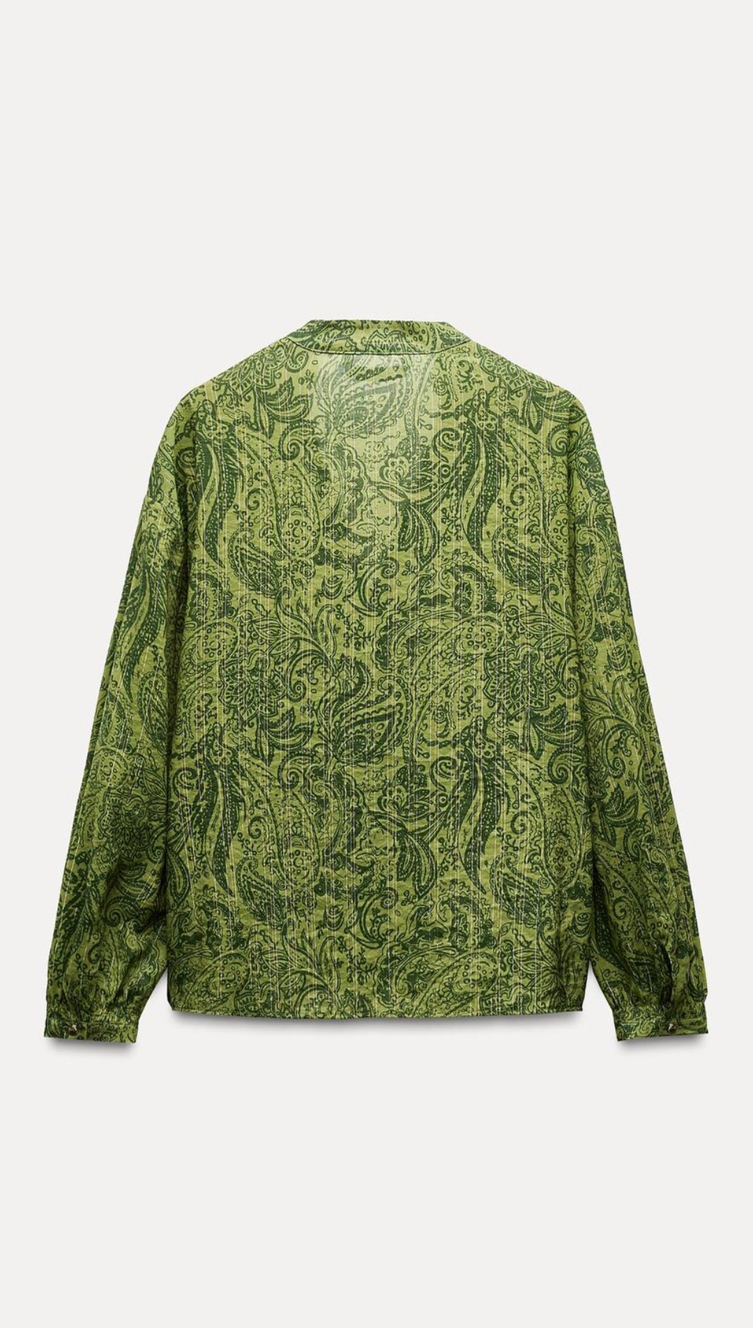 METALLIC THREAD PRINTED shirt