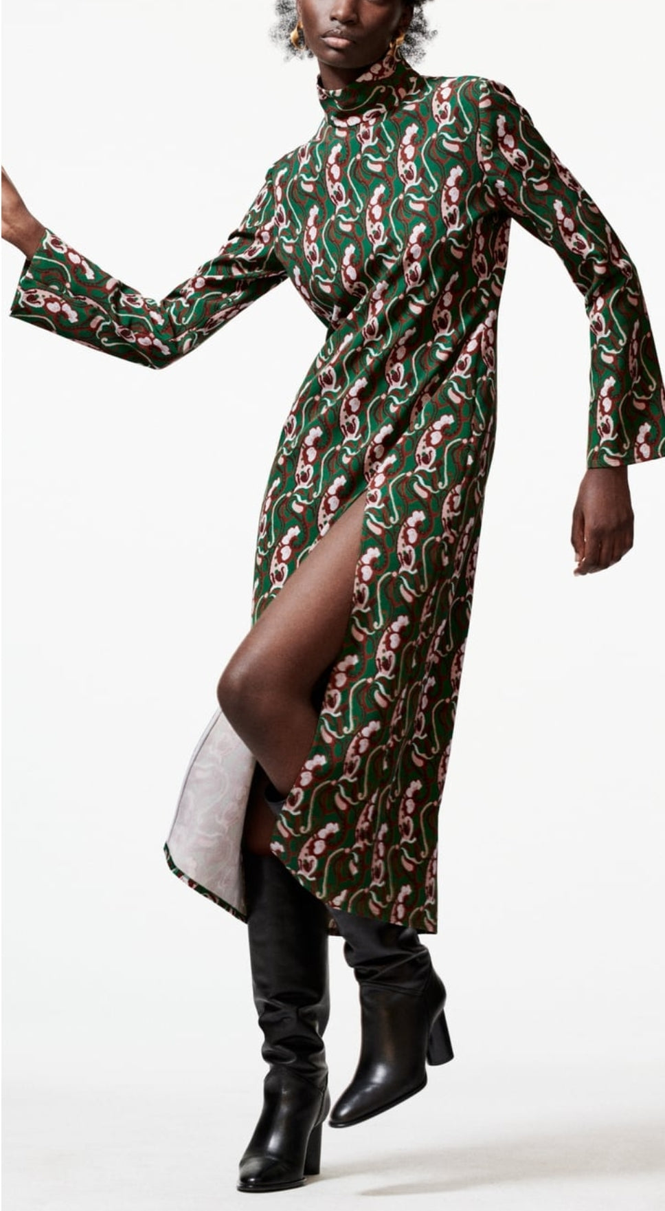 Printed Midi dress