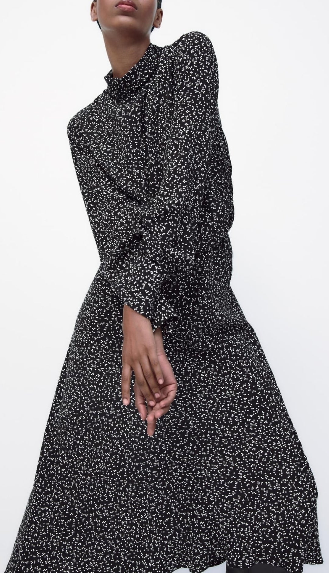 Midi printed dress