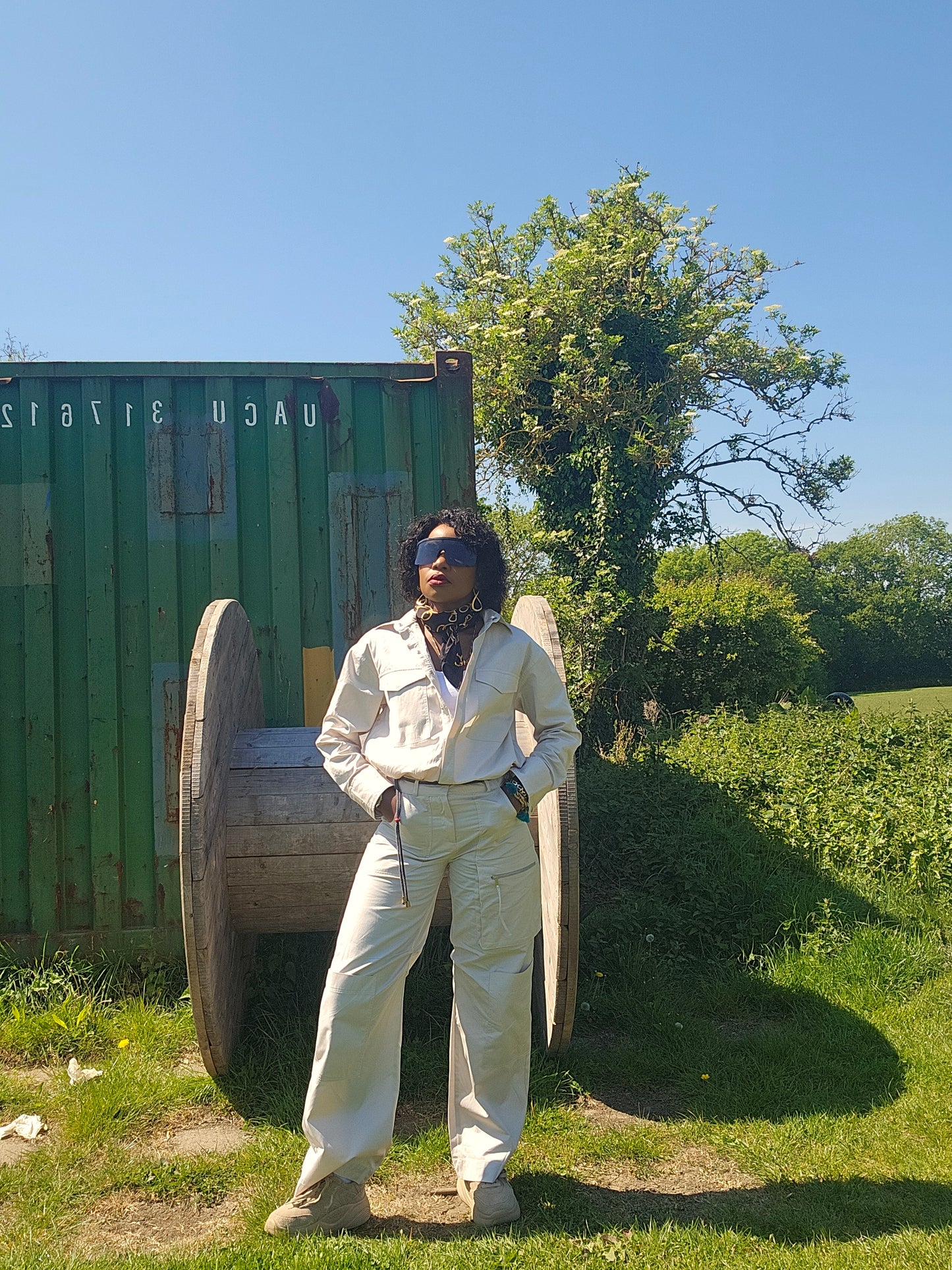 Long Utility jumpsuit