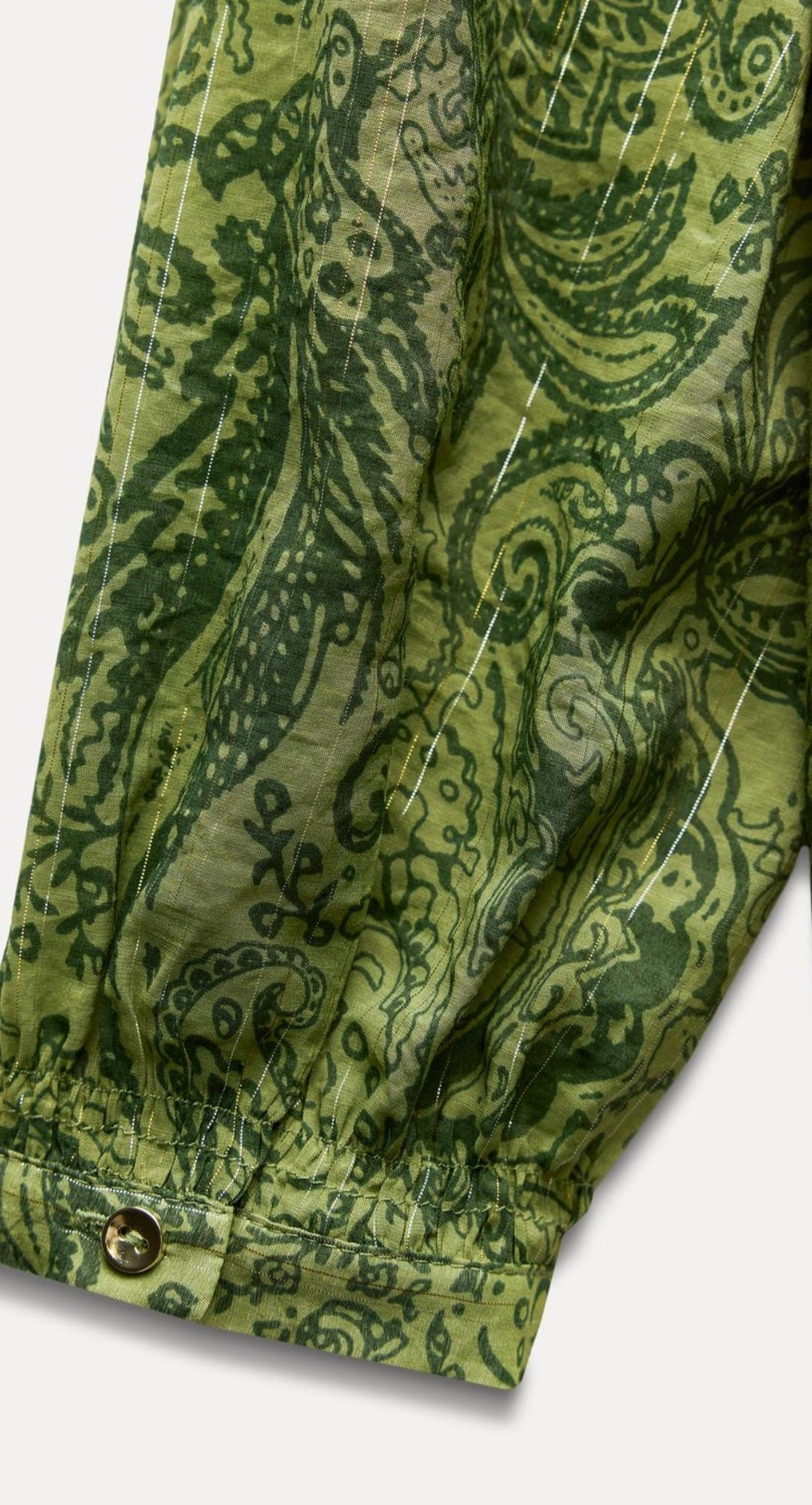 METALLIC THREAD PRINTED shirt