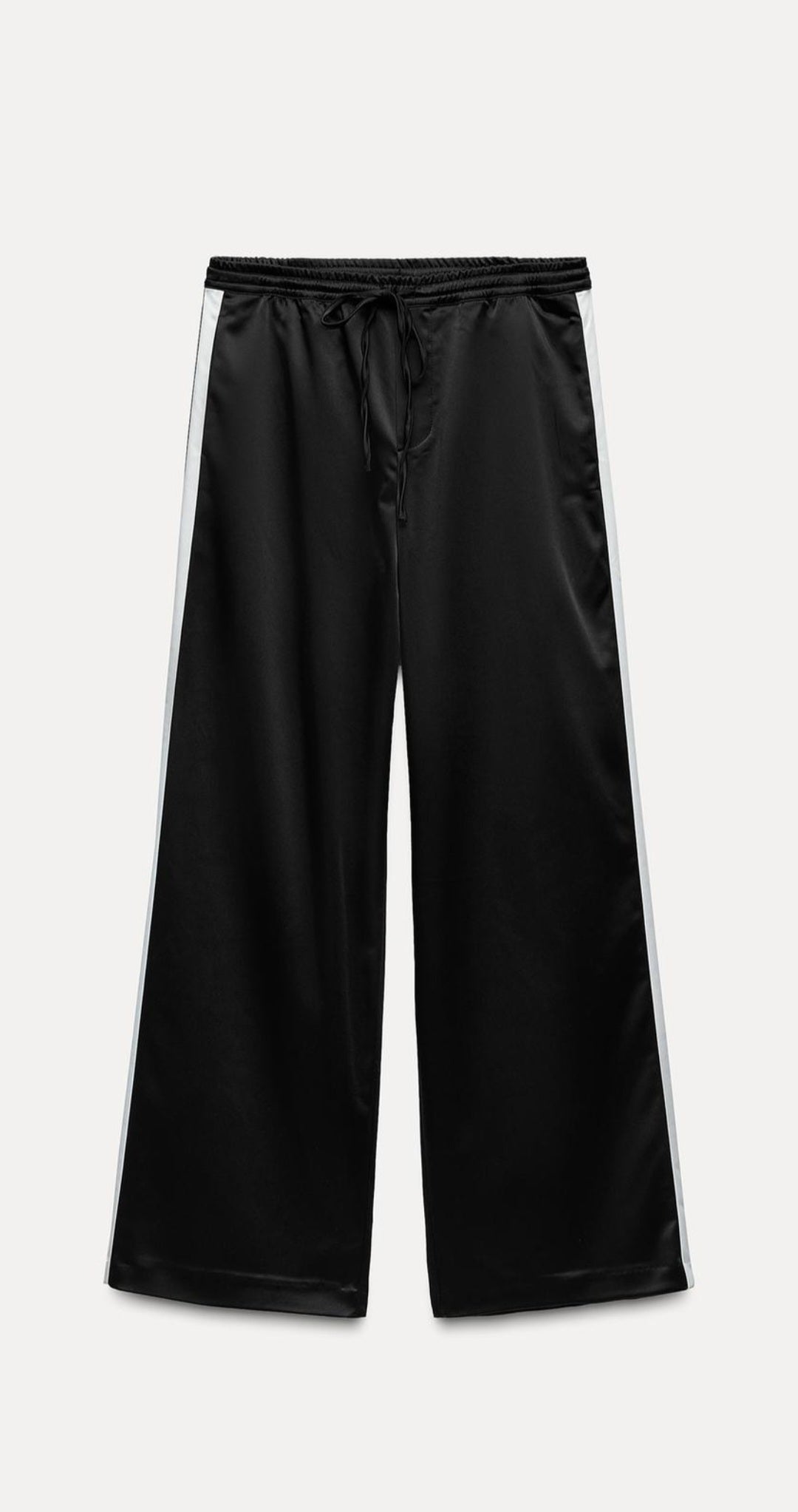 SATIN JACKET and TROUSER SET WITH SIDE STRIPE