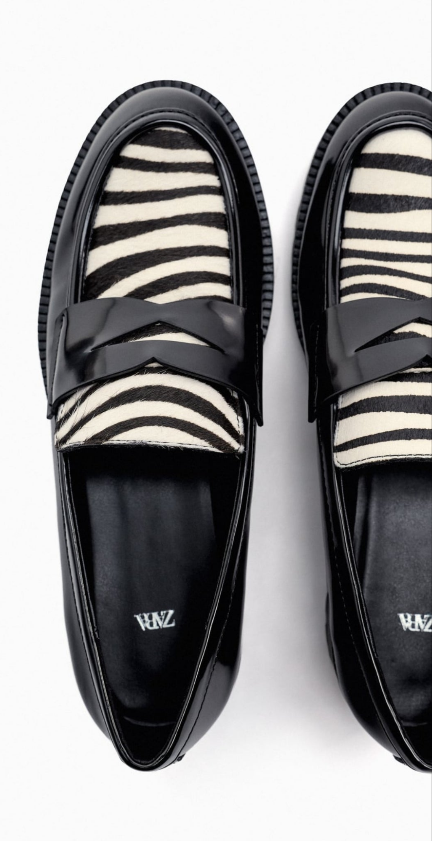 Animal print loafers