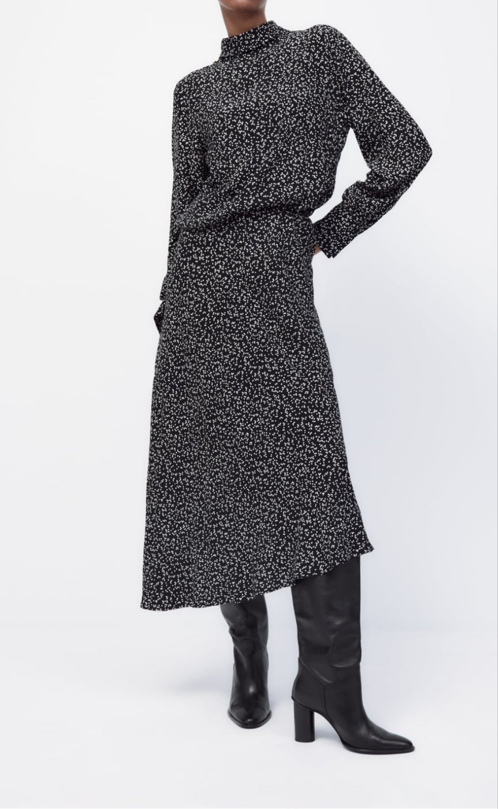 Midi printed dress