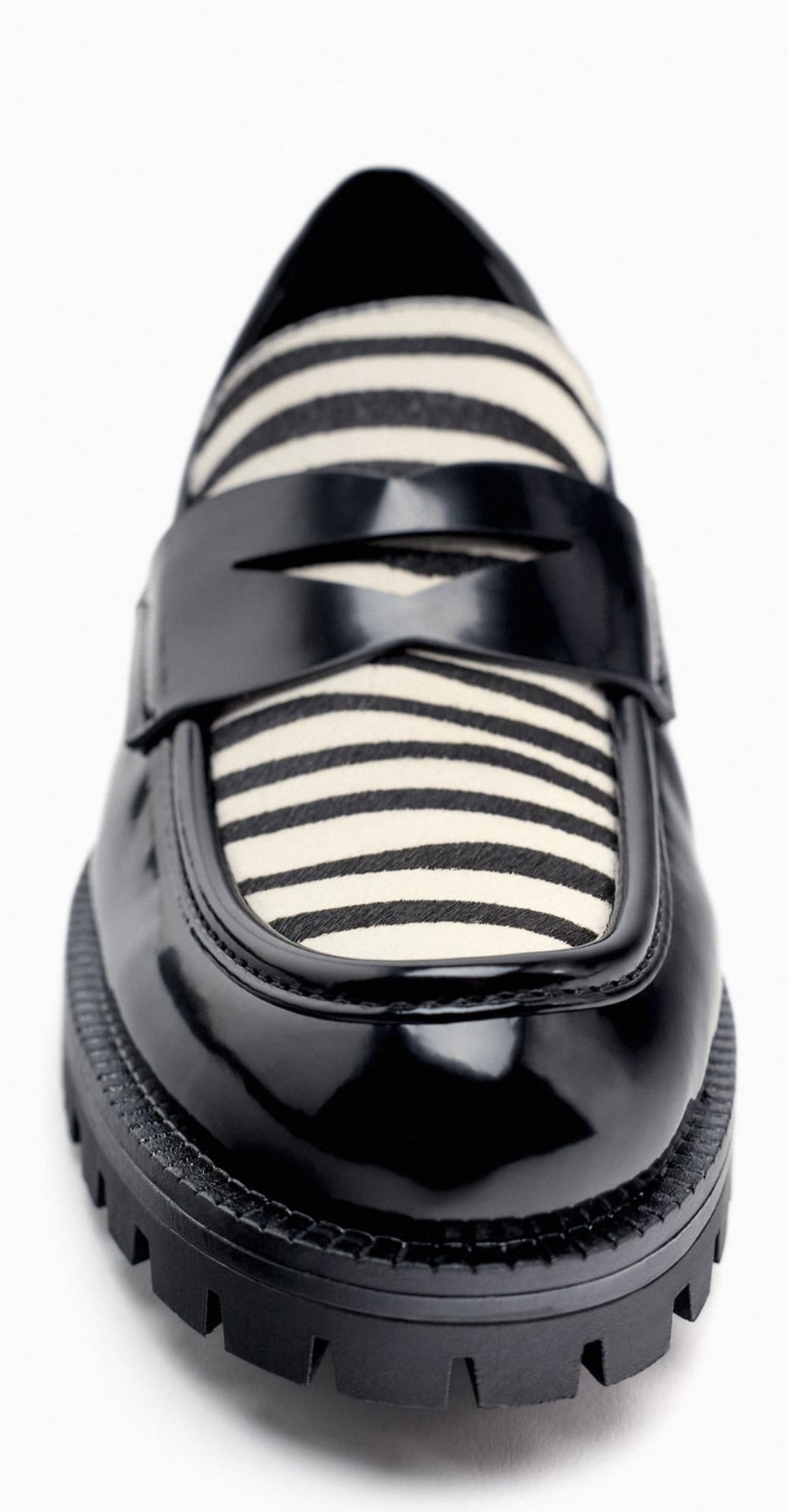 Animal print loafers