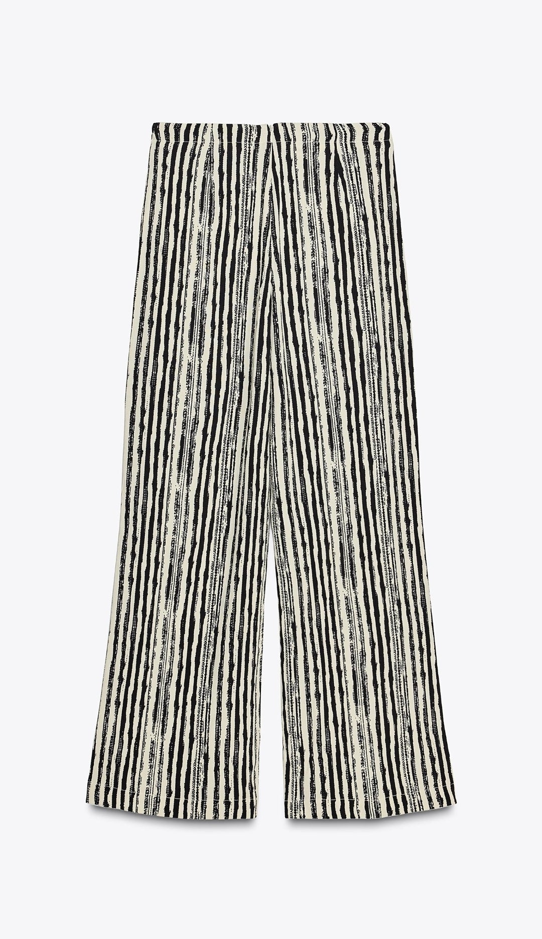 Long trousers with tie