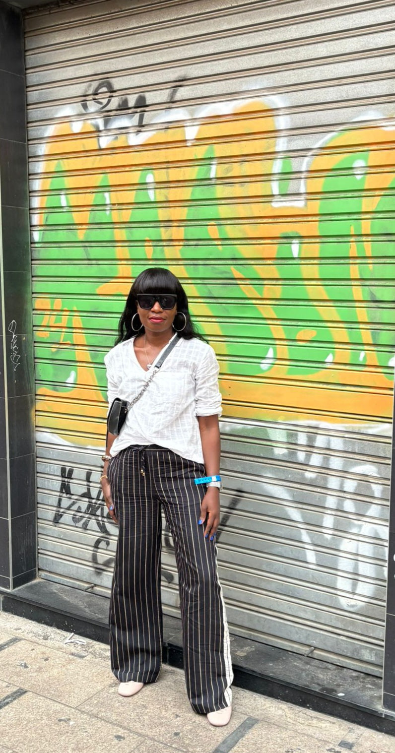 Striped Palazzo trousers