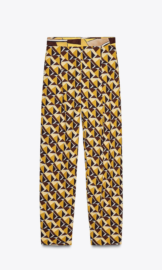 High-waist trousers