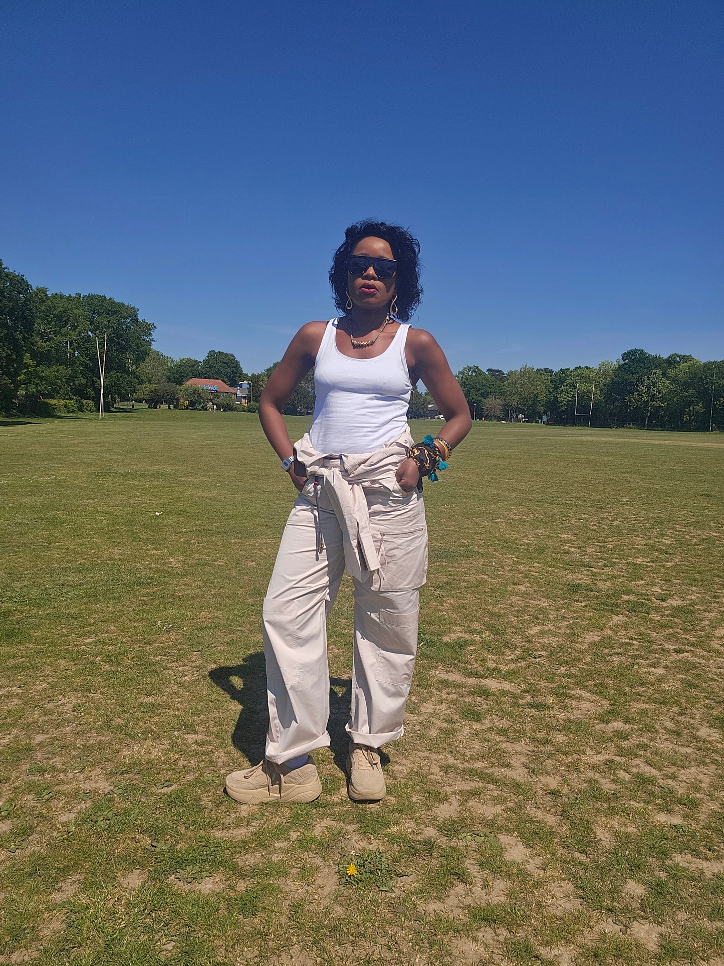 Long Utility jumpsuit