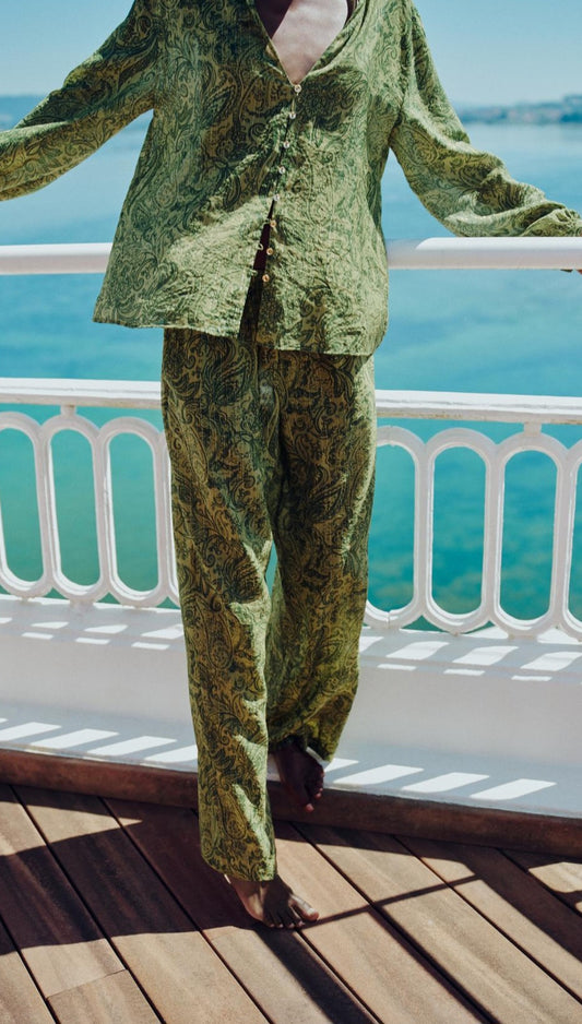 METALLIC THREAD PRINTED outfit