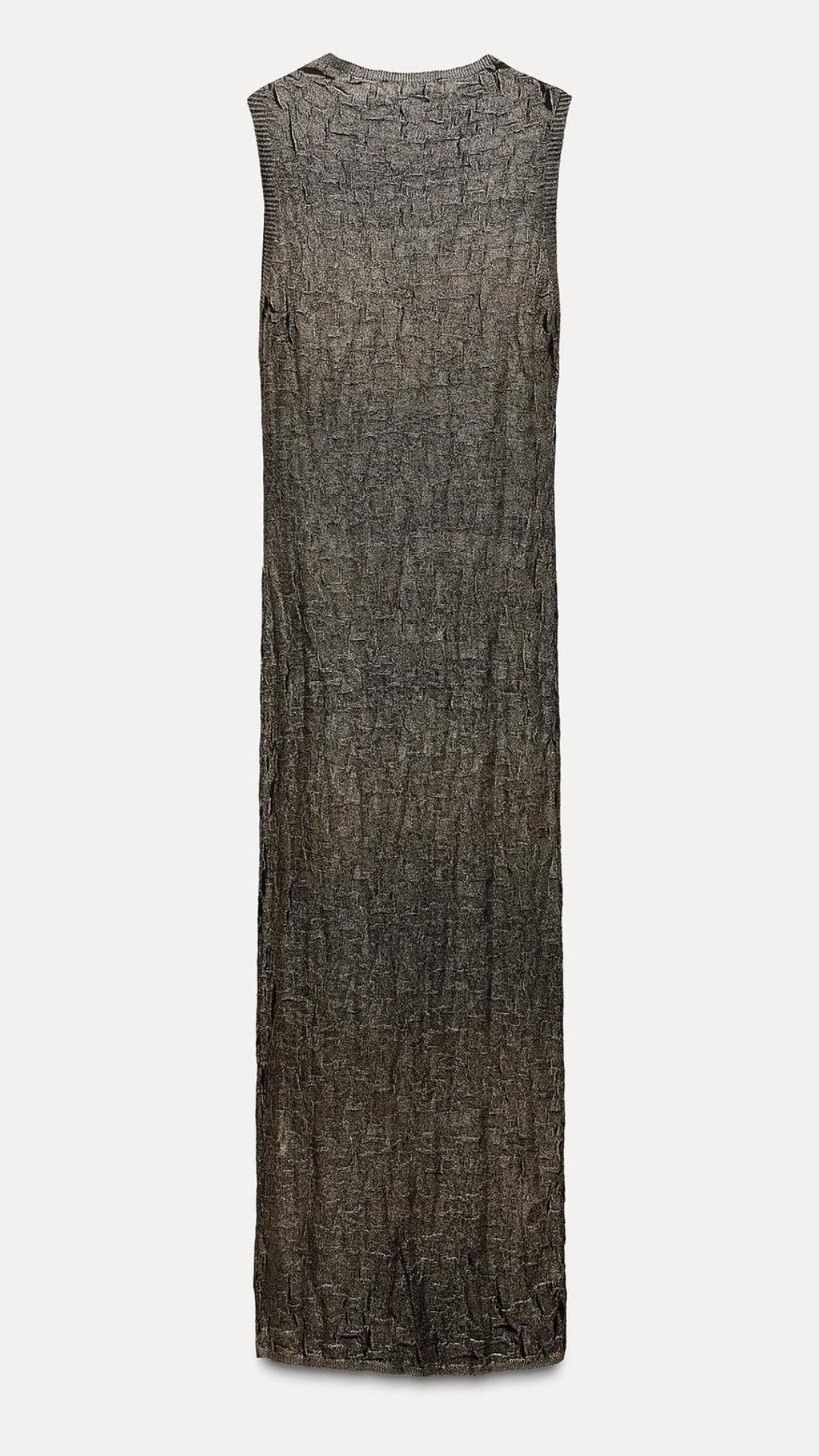 Foil knit dress
