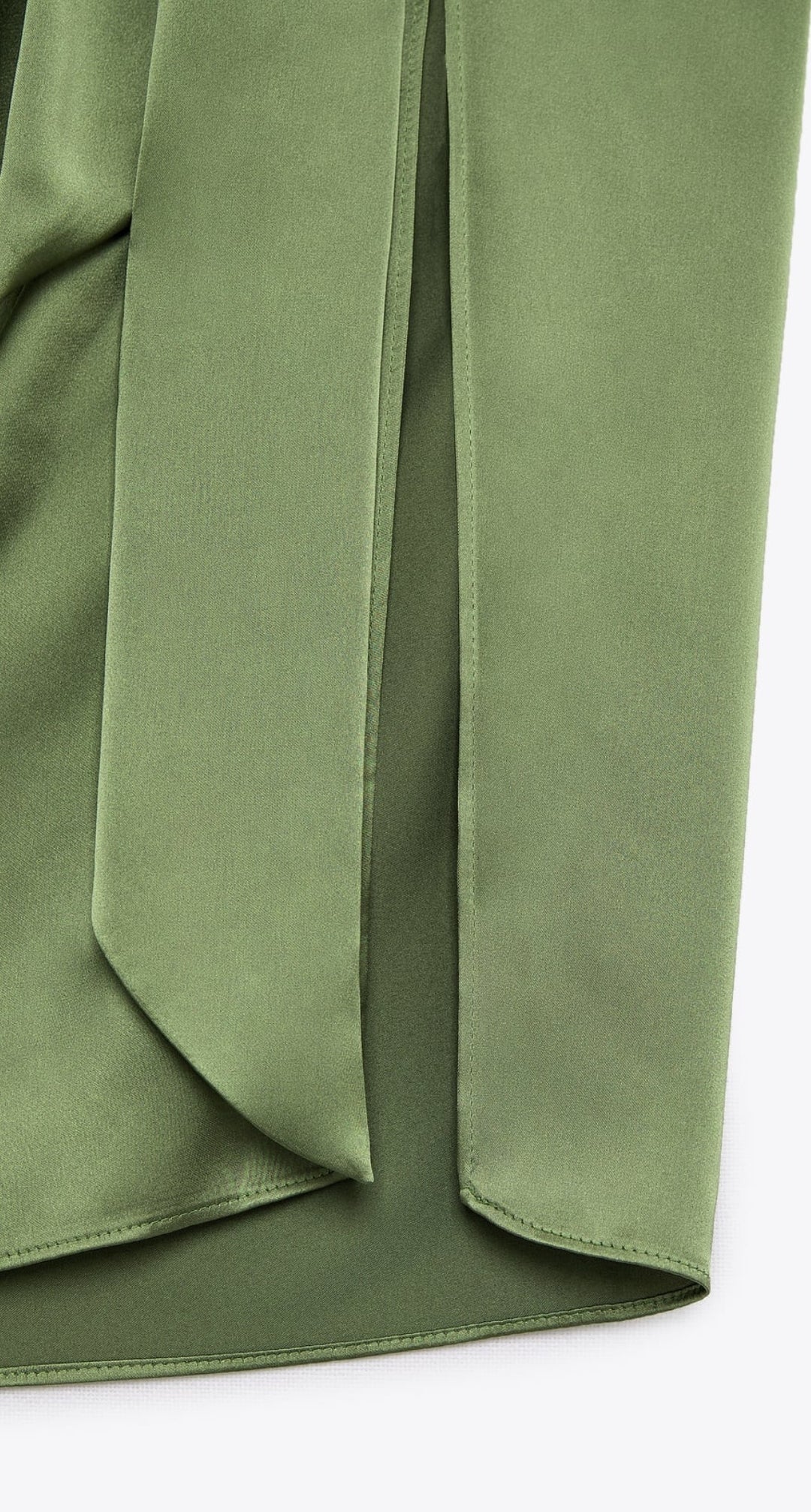 Satin cordinates skirt with matching top