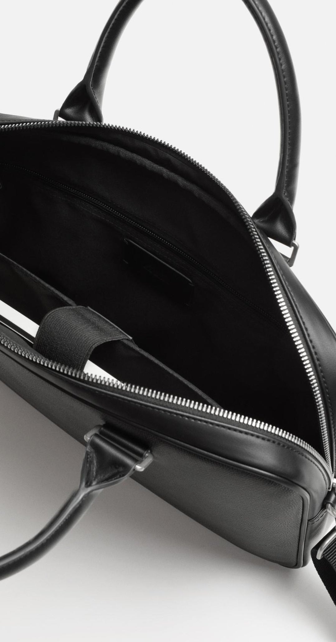Textured briefcase bag