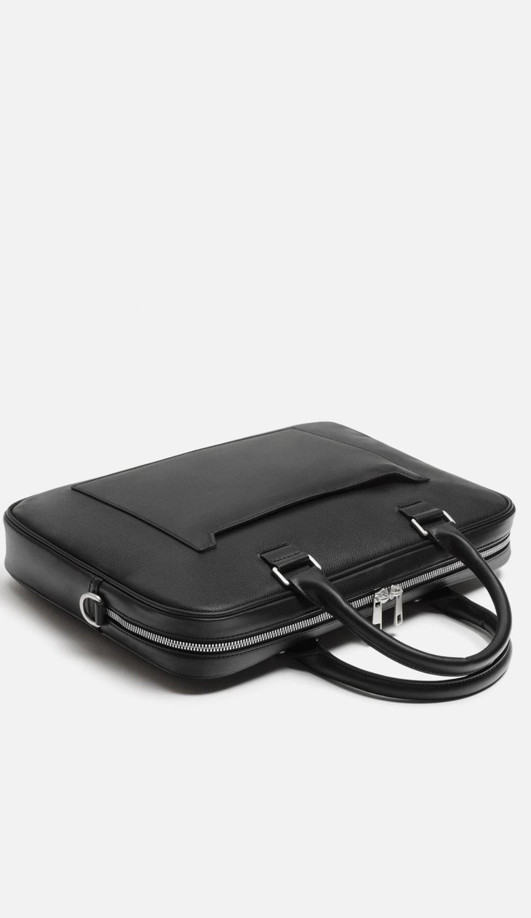 Textured briefcase bag