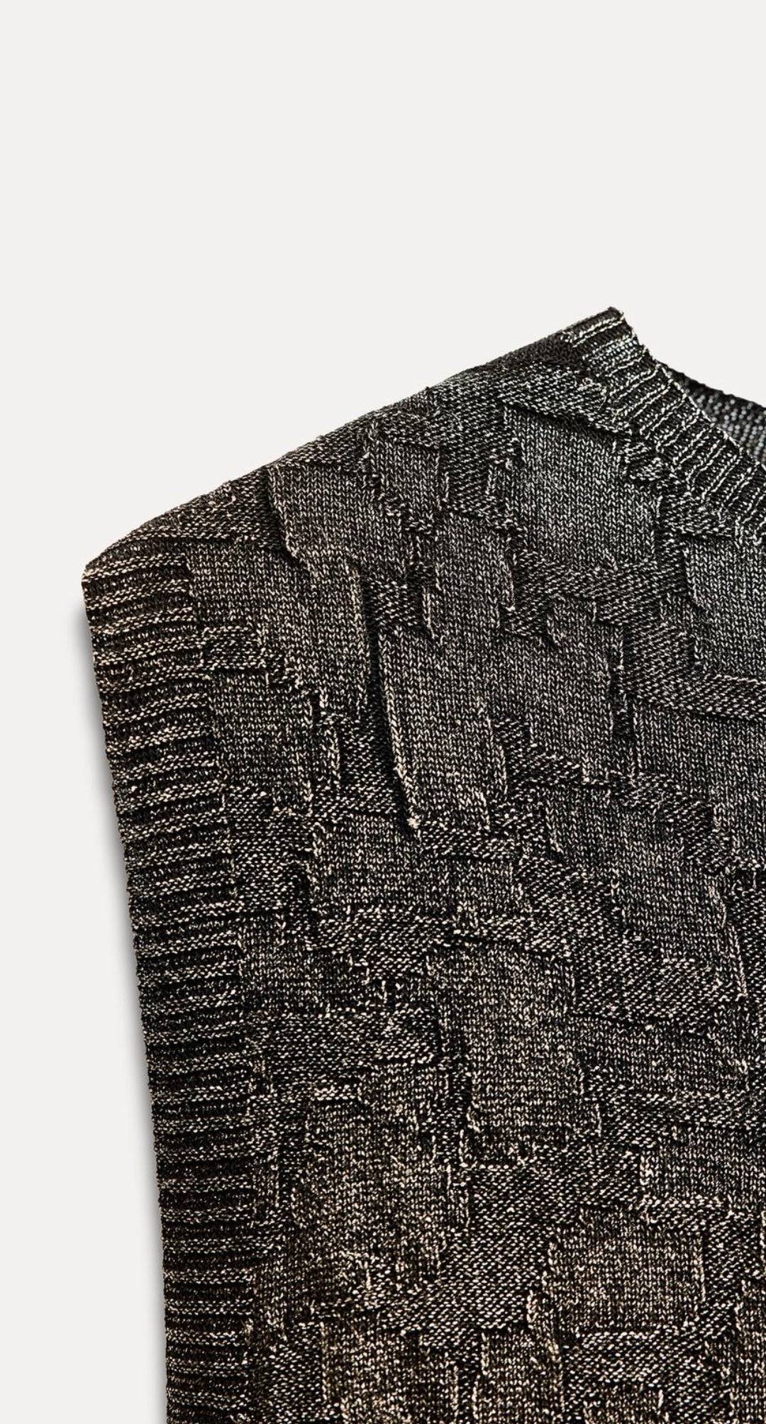 Foil knit dress