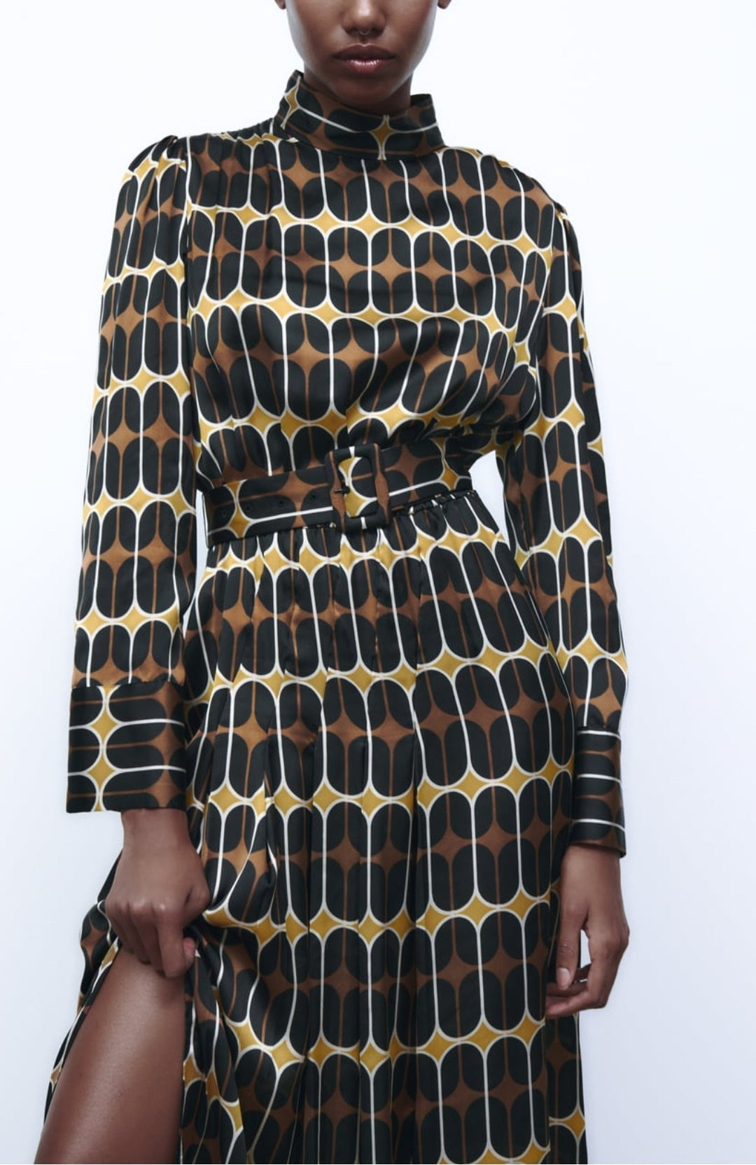 Printed Midi Dress