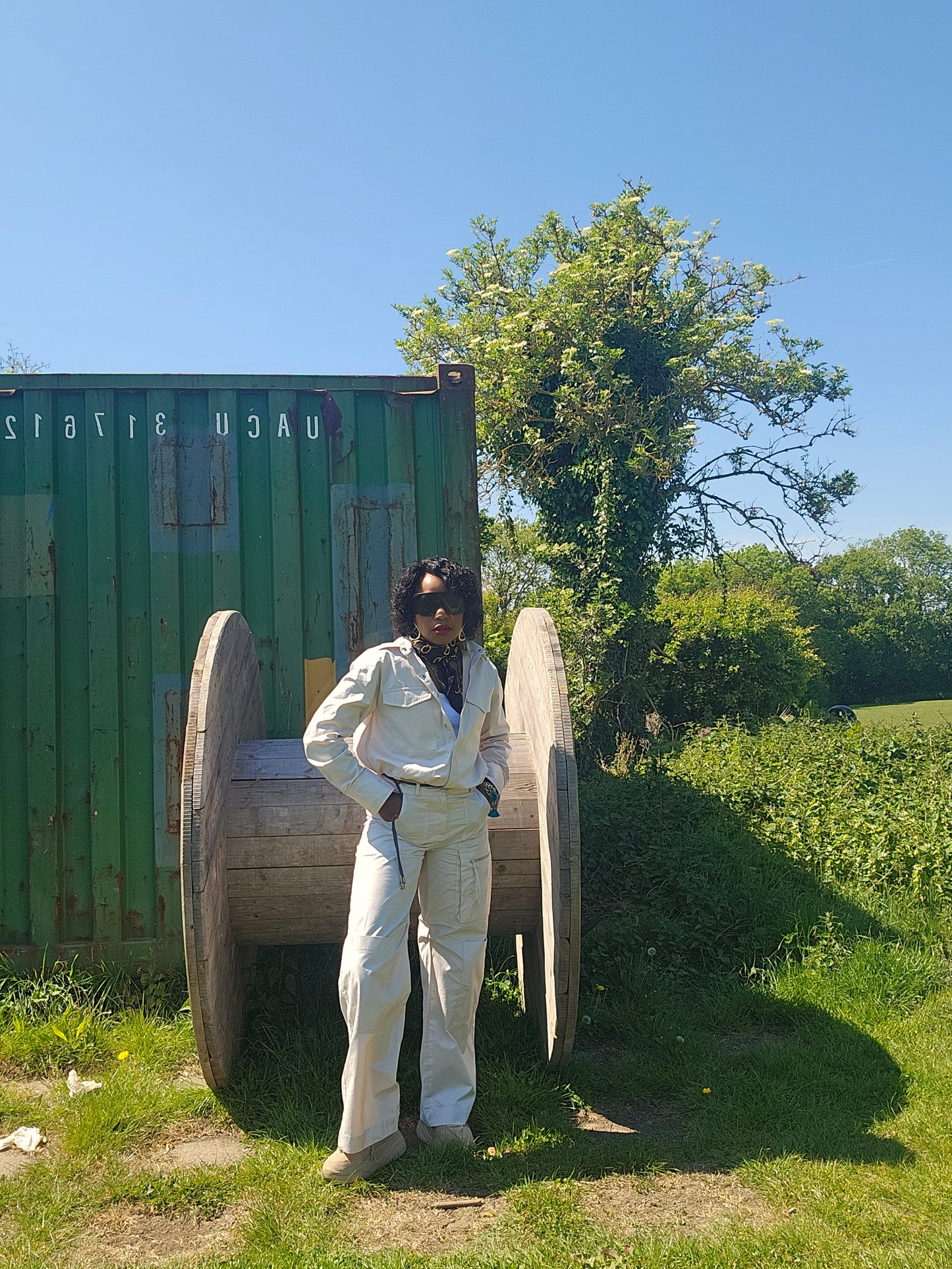 Long Utility jumpsuit