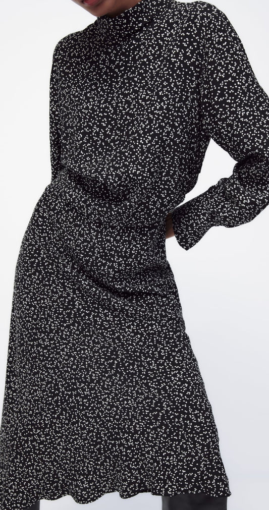 Midi printed dress