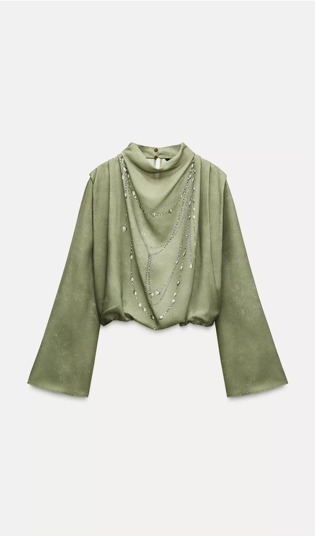 Chain print blouse