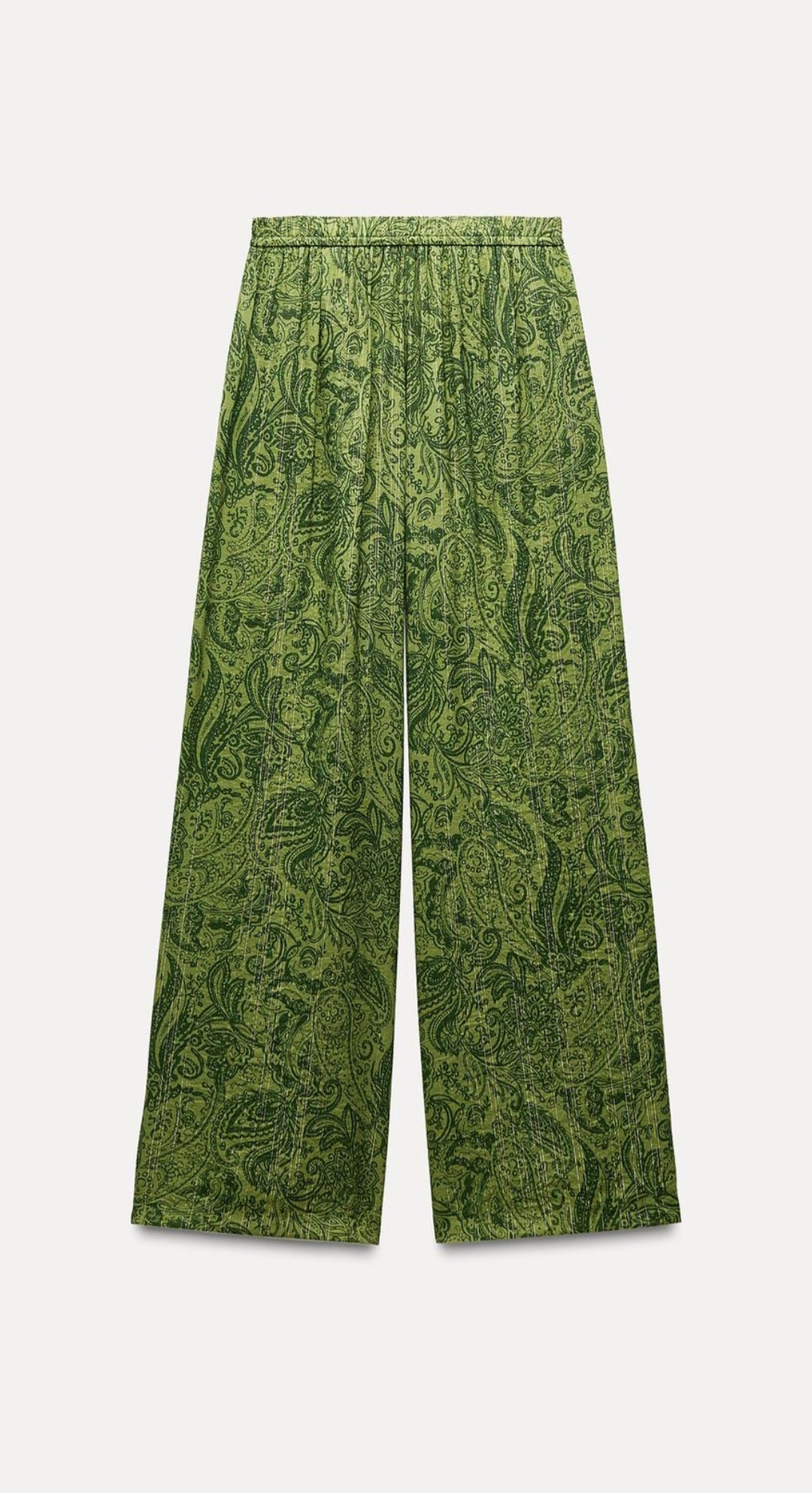 METALLIC THREAD PRINTED TROUSERS
