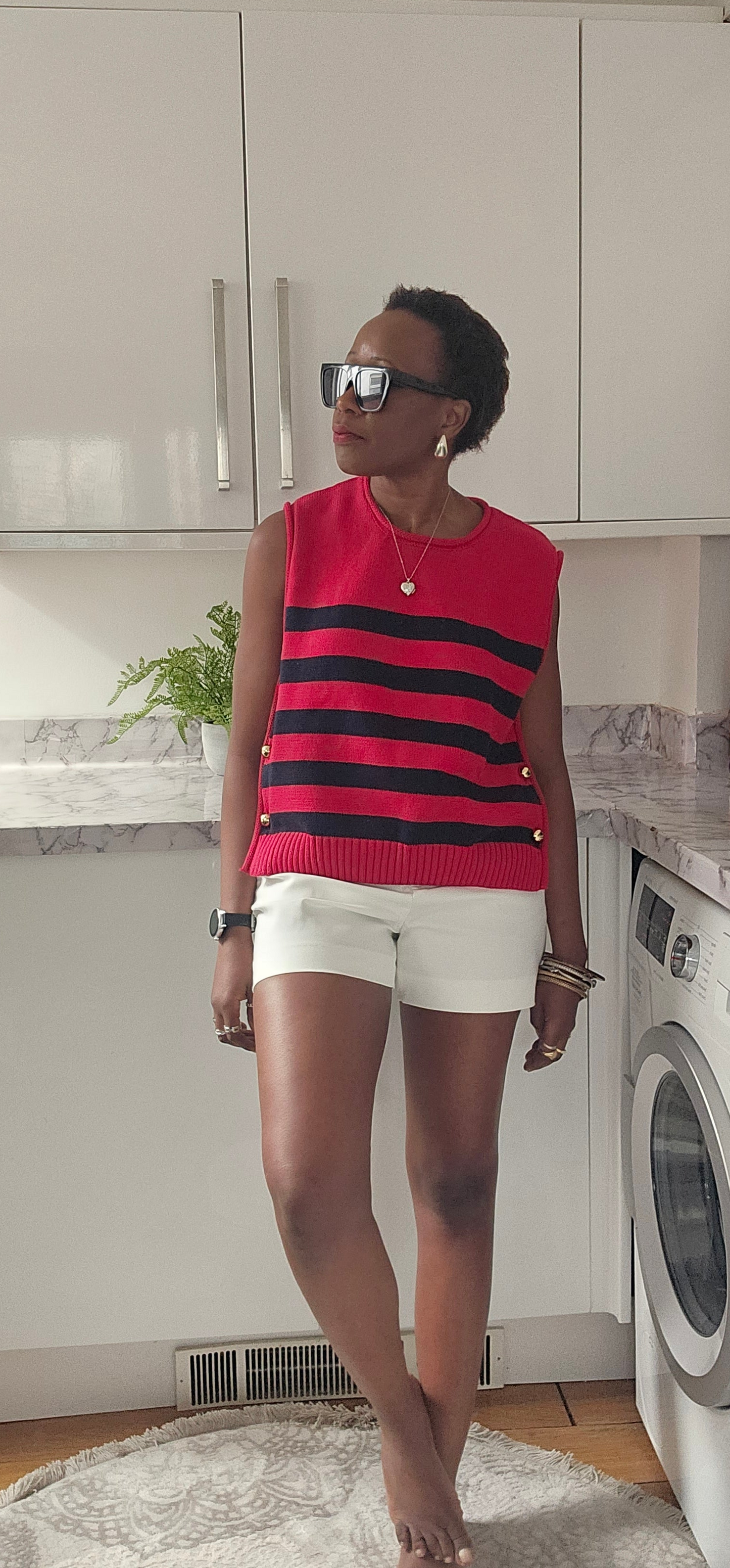 Smart belted shorts
