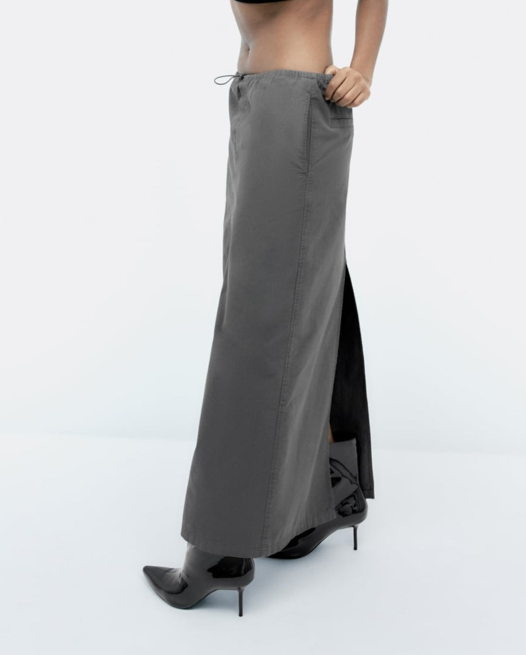 Long slit skirt