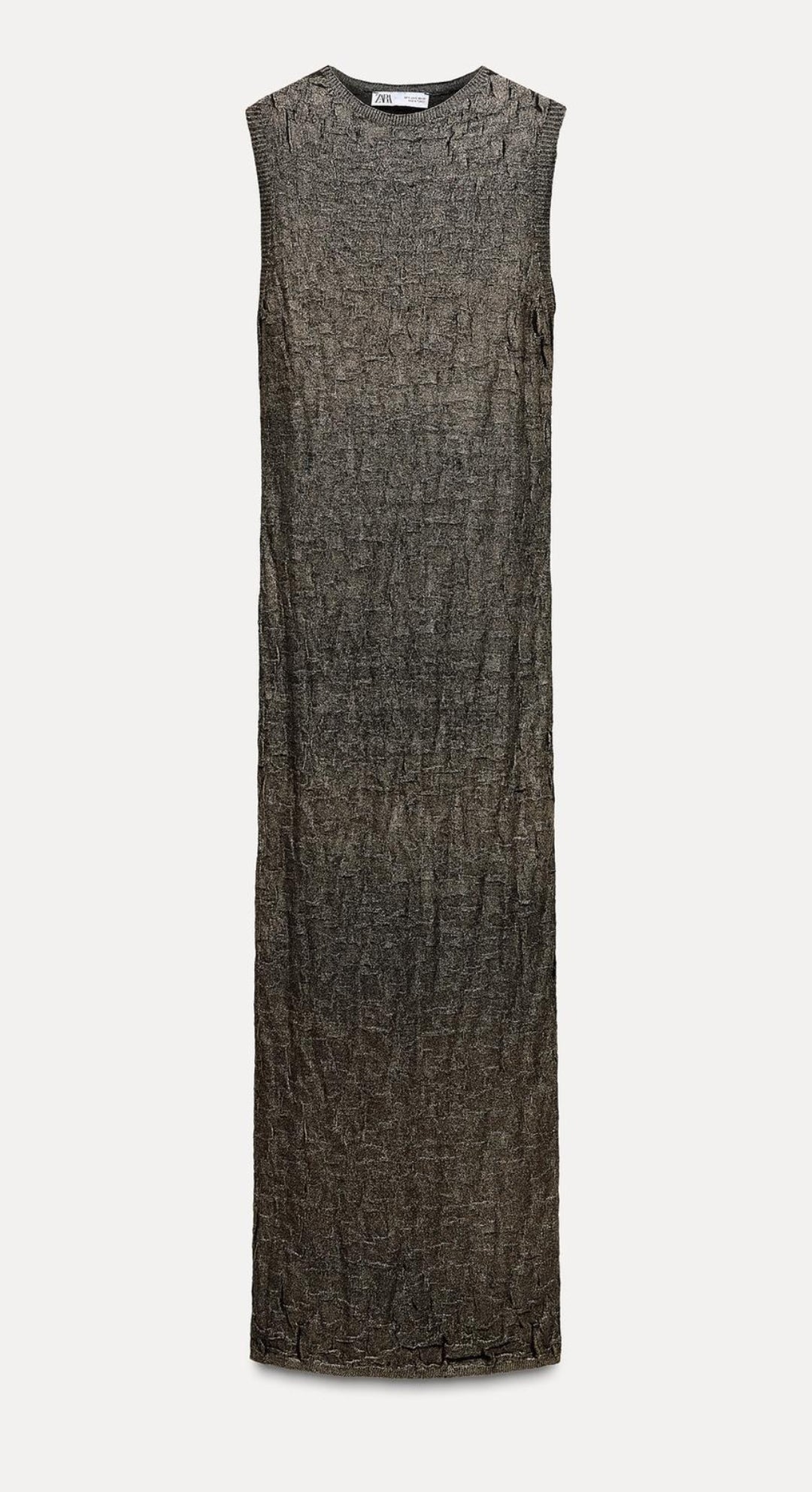 Foil knit dress