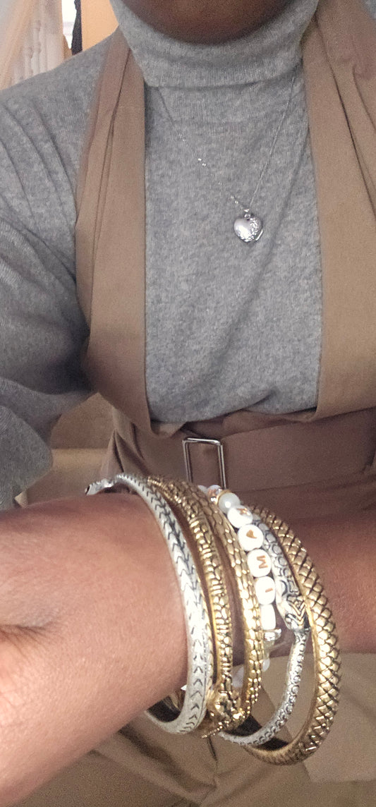 Animal print bracelets