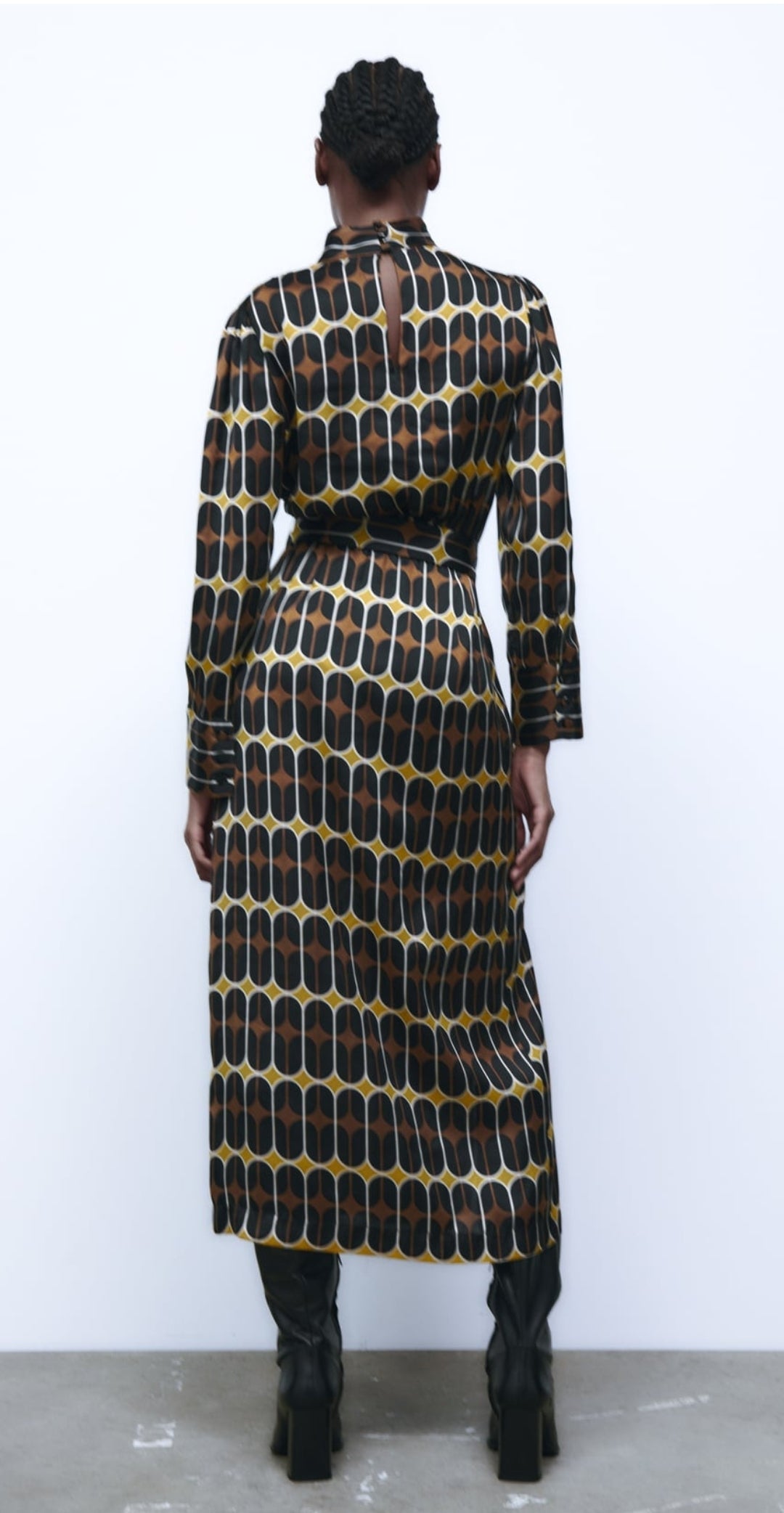 Printed Midi Dress