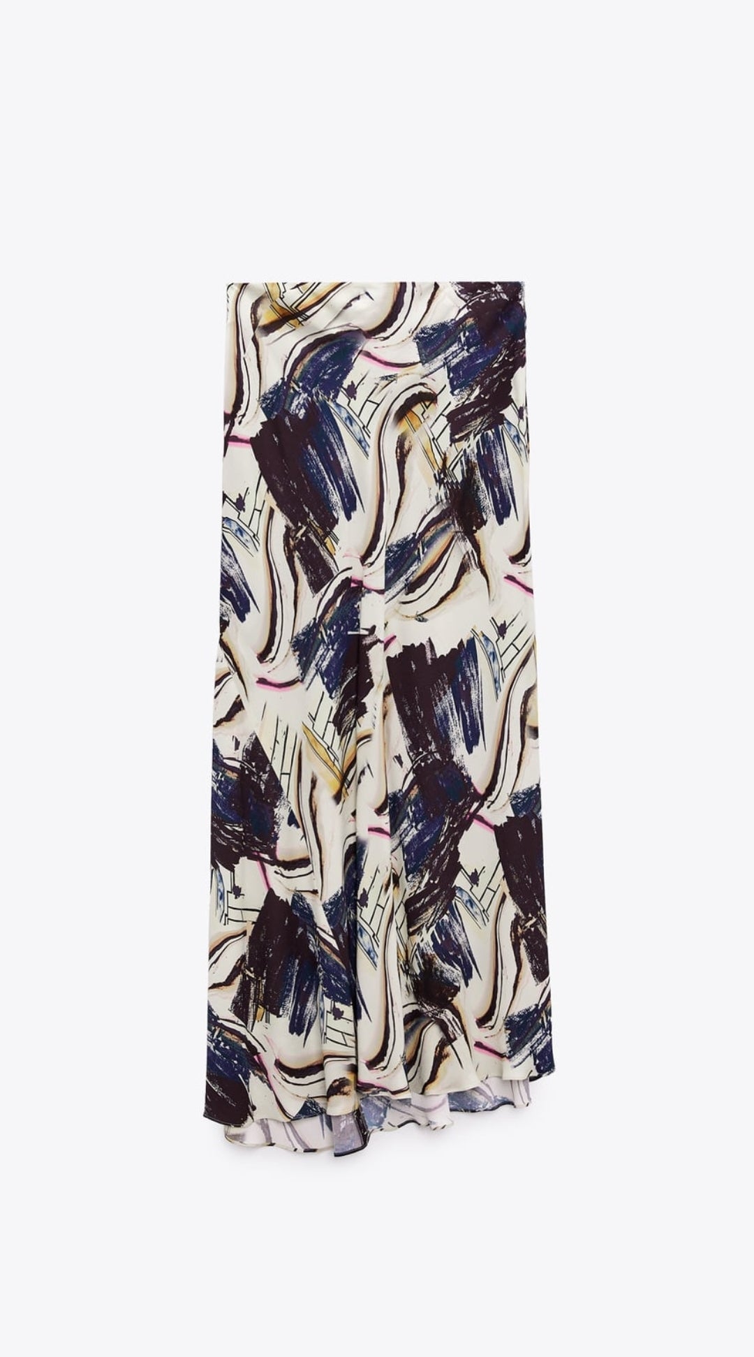 Long printed skirt