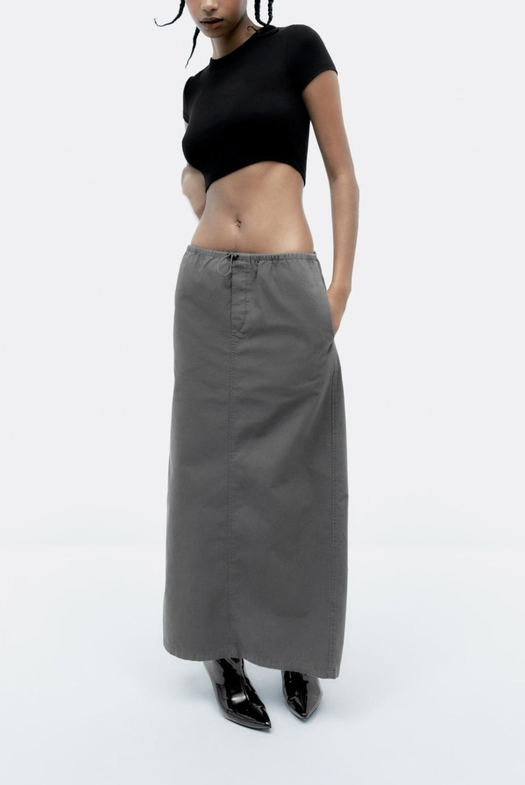 Long slit skirt