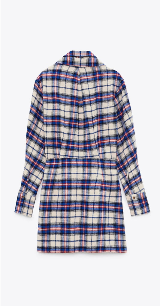 Check Shirt dress