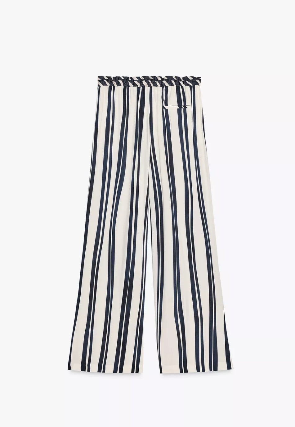 Long stipe trouser with pockets