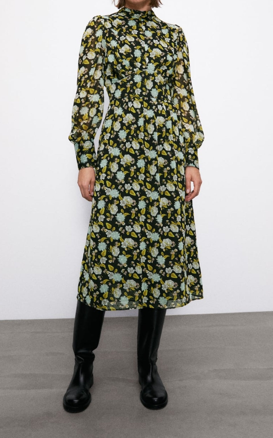 Midi floral dress