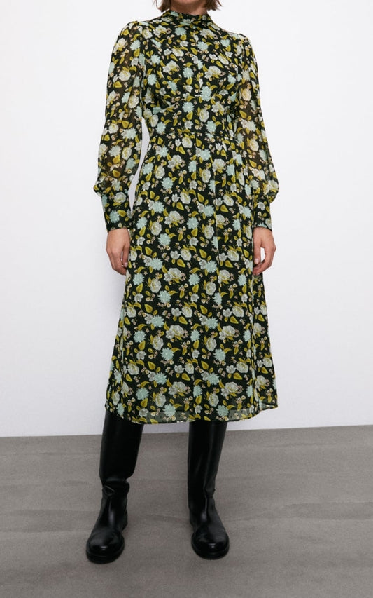 Midi floral dress