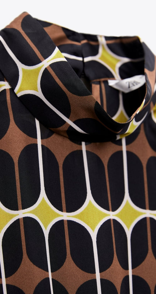Printed Midi Dress